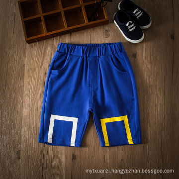 Wholesale Spring casual children's Clothing blue and black trousers for boys